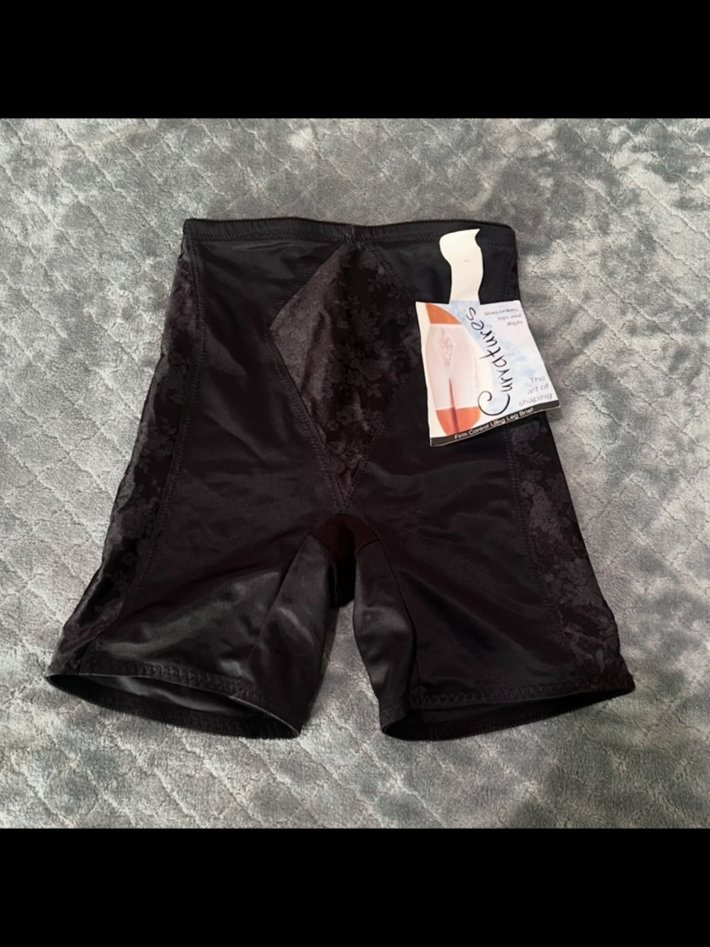 Curvitude Black High-Waist Firm‎ Control Shaping Shorts
